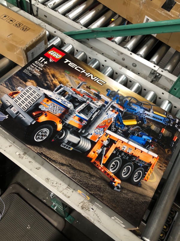 Photo 3 of *NEW FACTORY SEALED* LEGO Technic Heavy-Duty Tow Truck 42128 with Crane Toy Model Building Set, Engineering for Kids Series Standard Packaging