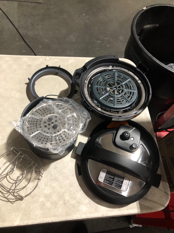 Photo 3 of ***DAMAGED - DENTED - SEE COMMENTS***
Instant Pot Duo Crisp 11-in-1 Air Fryer and Electric Pressure Cooker 8QT Crisp (Stainless Steel)