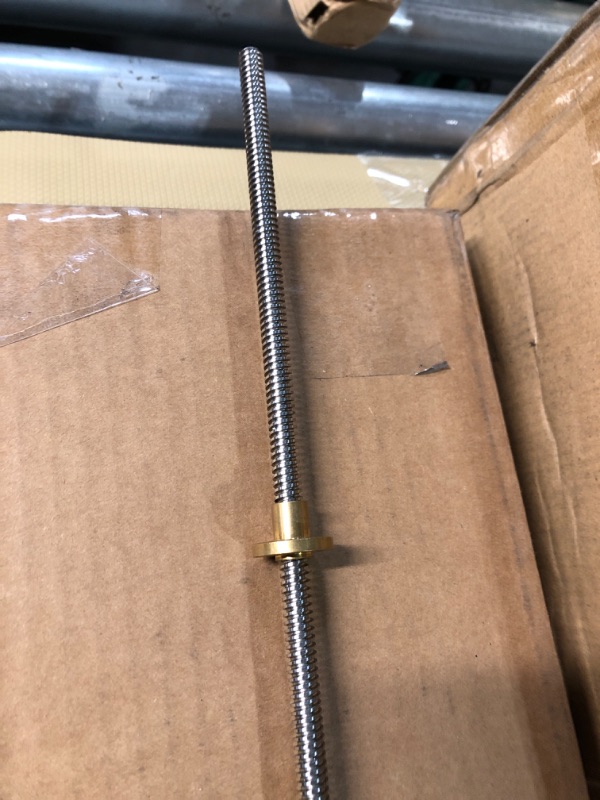 Photo 2 of 500mm Tr8X2 Lead Screw with T8 Brass Nut for 3D Printer Machine Z Axis(Acme Thread, 2mm Pitch, 1 Start, 2mm Lead) 500mm 2mm Lead