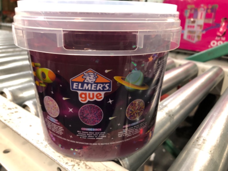 Photo 3 of Elmer's Space Adventure Tri Bucket Premade Slime, 3 Scented Slimes, Includes 3 Sets of Slime Add-Ins, 3 lb. Bucket