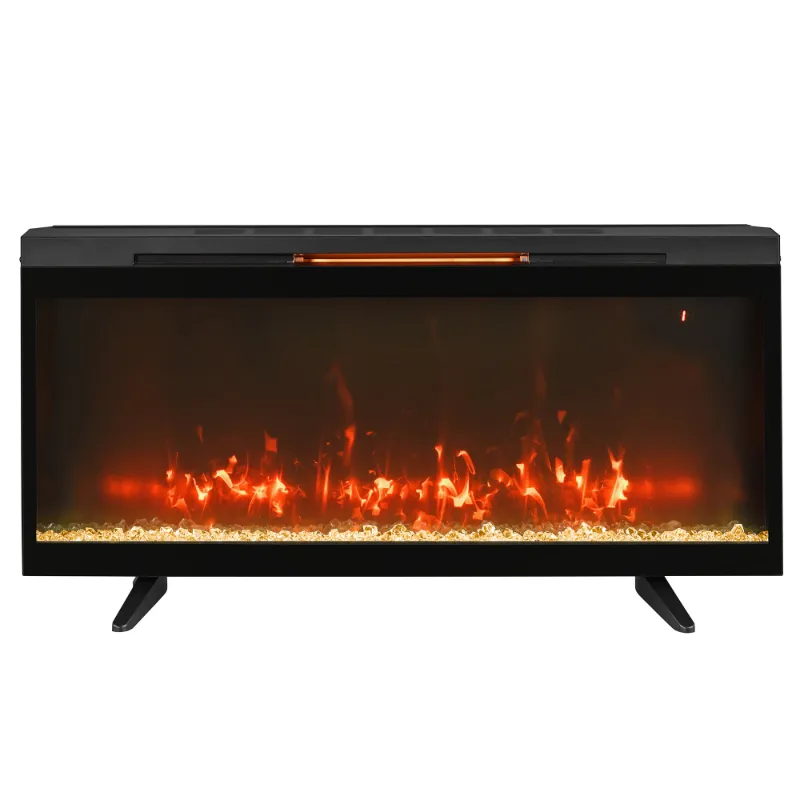 Photo 1 of ***LEGS MISSING - POWERS ON - UNABLE TO TEST FURTHER***
Style Selections 42-in W Black Infrared Quartz Electric Fireplace