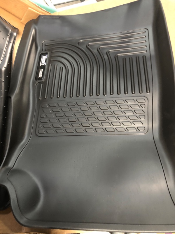 Photo 3 of Husky Liners | Weatherbeater | Fits 2015 - 2022 Chevrolet Colorado, 2015 - 2022 GMC Canyon (Ext, Dbl & Crew Cabs) | Front Row Liner, Black | 18111 Weatherbeater Front Floor Liners Crew/Extended Cab