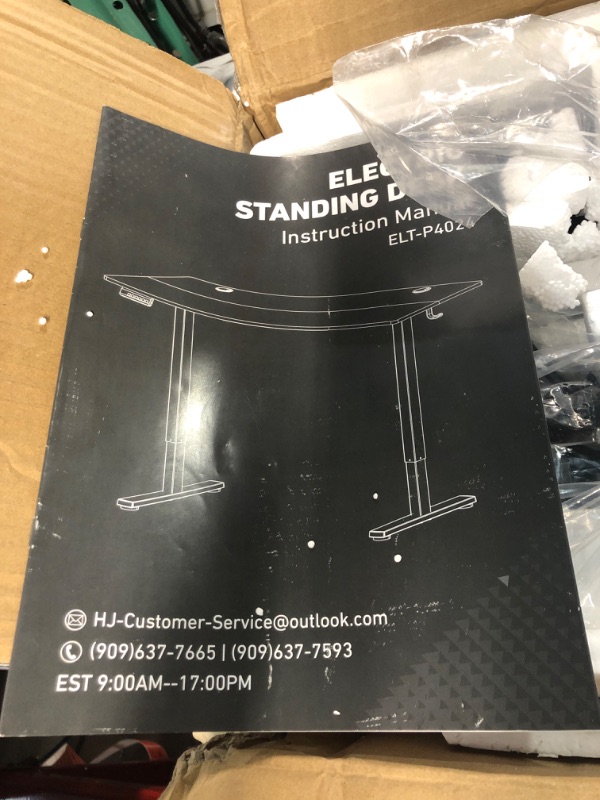 Photo 1 of Electric Standing Desk, White 40 x 24 Inches