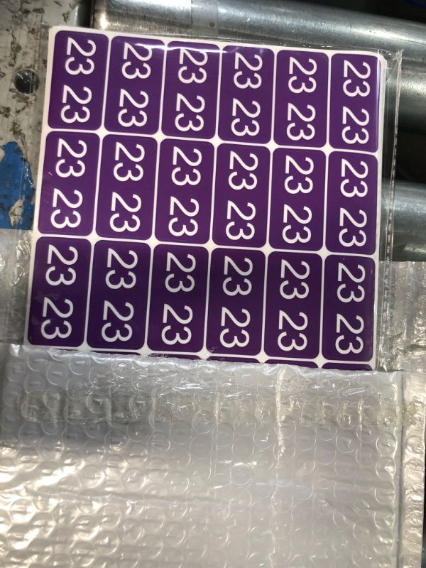 Photo 2 of 2023 Year Stickers Self Adhesive,MACIKWON 300pcs Colored (Purple) X 2 