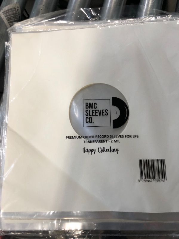 Photo 1 of BMC 50 Vinyl Record Sleeves 2 MIL 12 Inch [50 Sheets]