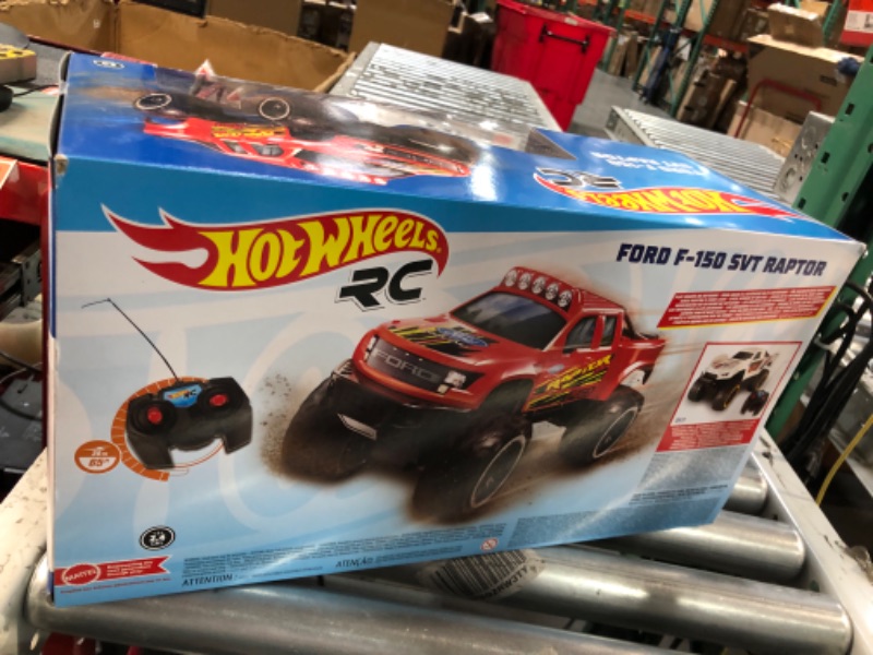 Photo 3 of ?Hot Wheels Remote Control Truck, Red Ford F-150 RC Vehicle 