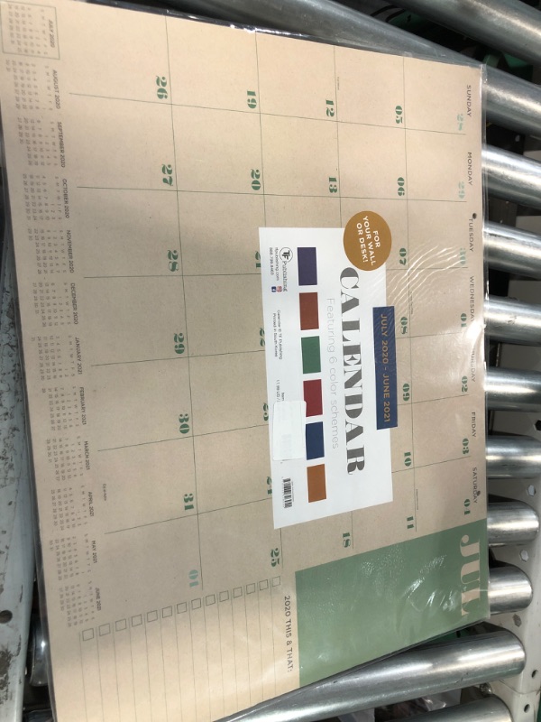Photo 1 of Kraft Large 17 x 22 Desk Pad Monthly Blotter Calendar (July 2020 - June 2021)