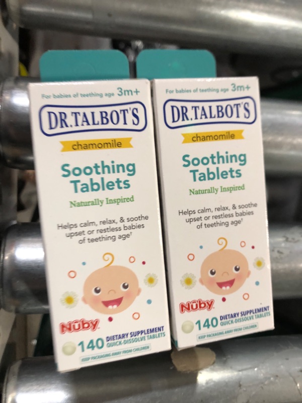 Photo 2 of ****NON-REFUNDABLE************
Dr. Talbot's Nuby Naturally Derived Soothing Tablets - Chamomile - 140ct
2 PACK