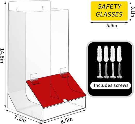 Photo 1 of  Safety Glasses Dispenser Wall Mount or Stand Acrylic Holder 
