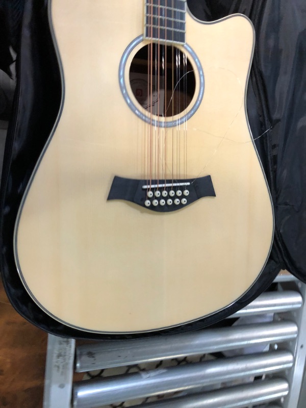 Photo 1 of Vangoa Advanced 12 String Guitar Full Size Set, Twelve String Guitar Acoustic Electric 4 Band EQ Electroacoustic Guitar