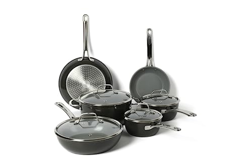 Photo 1 of ***USED - DIRTY - LIKELY MISSING PARTS***
Sur La Table Kitchen Essentials 10 Piece PFA Free Titanium Ceramic Nonstick Interior Forged Aluminum Cookware 
