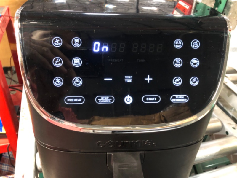 Photo 2 of **READ NOTES, MINOR DAMAGE**
Gourmia Air Fryer Oven Digital Display 7 Quart Large AirFryer Cooker