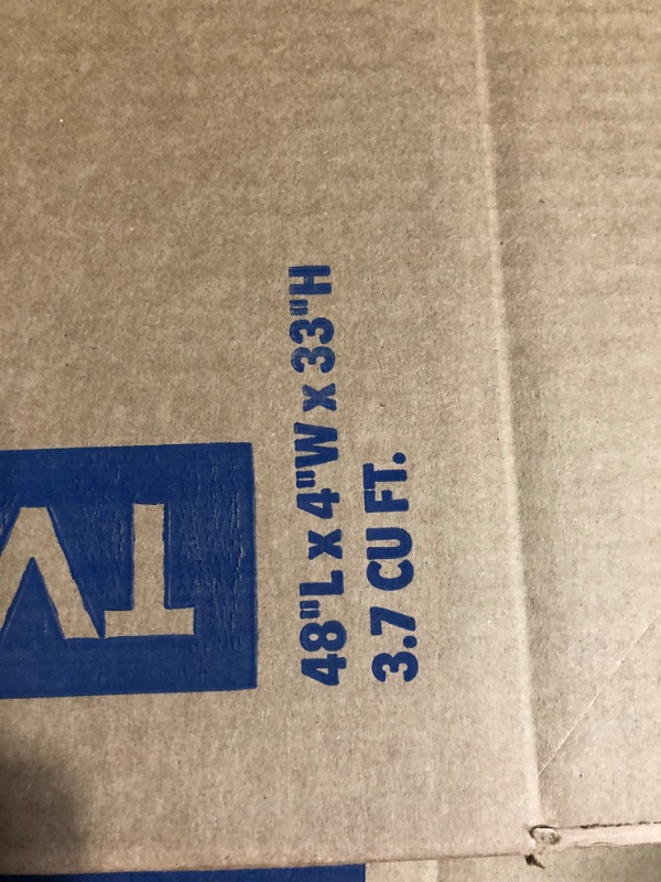 Photo 5 of ***DAMAGED - ALLL OF THE BOXES HAVE BEEN FOLDING IN HALF***
Bankers Box 4 Pack Large TV/Picture/Mirror Moving Boxes, 48 x 4 x 33 Inches