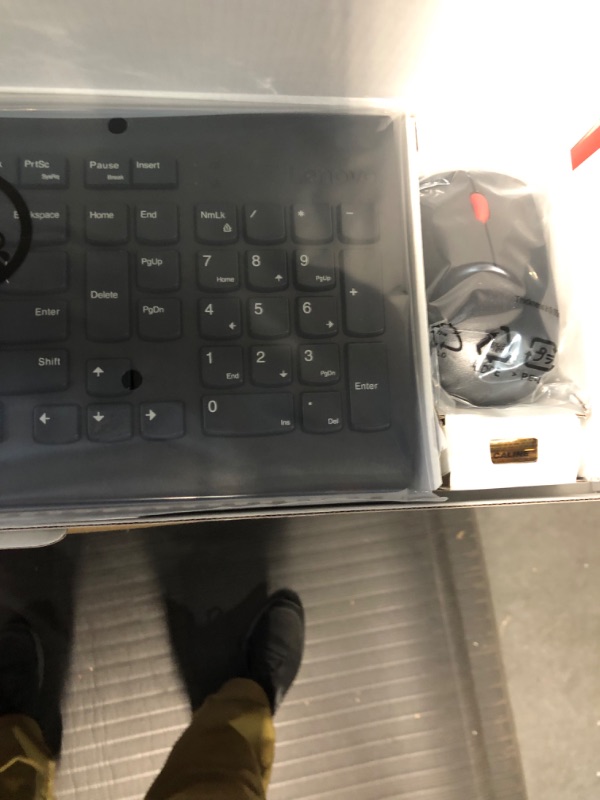 Photo 1 of Lenovo 510 Wireless Keyboard & Mouse Combo, 2.4 GHz Nano USB Receiver, Full Size, Island Key Design, Black