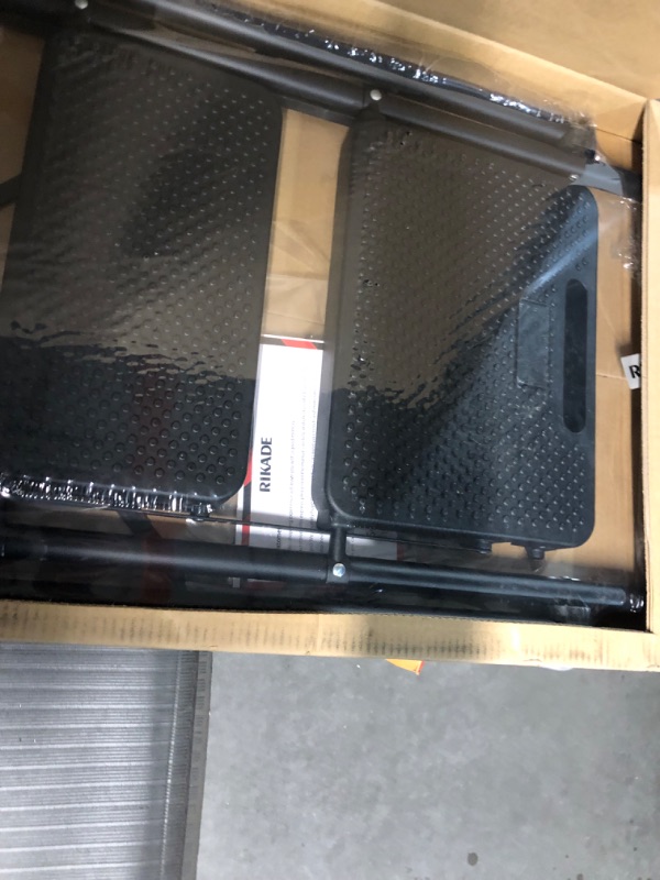 Photo 1 of 4 Step Ladder, RIKADE Folding Step Stool, Step Stool with Wide Anti-Slip Pedal, Lightweight, Black 4-step