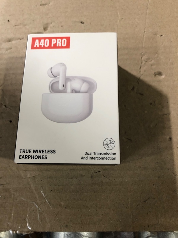 Photo 2 of A40 Pro Wireless Earbuds, 50Hrs Playtime Bluetooth Earbuds Built in Noise Cancellation Mic with Charging Case, 