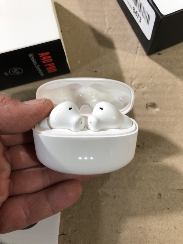 Photo 3 of A40 Pro Wireless Earbuds, 50Hrs Playtime Bluetooth Earbuds Built in Noise Cancellation Mic with Charging Case, 