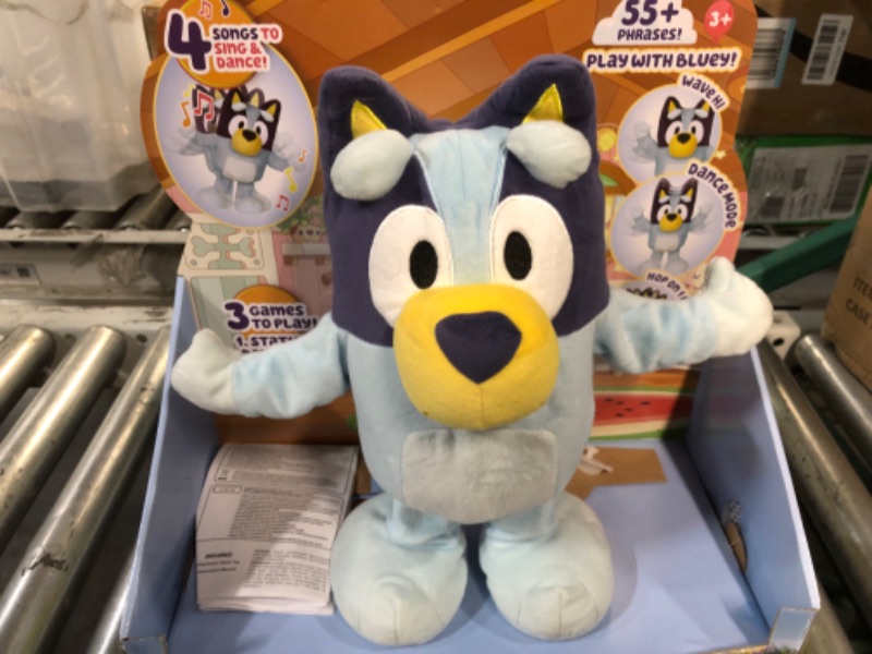 Photo 4 of Bluey Dance and Play 14" Animated Plush | Over 55 Phrases and Songs, Multicolor