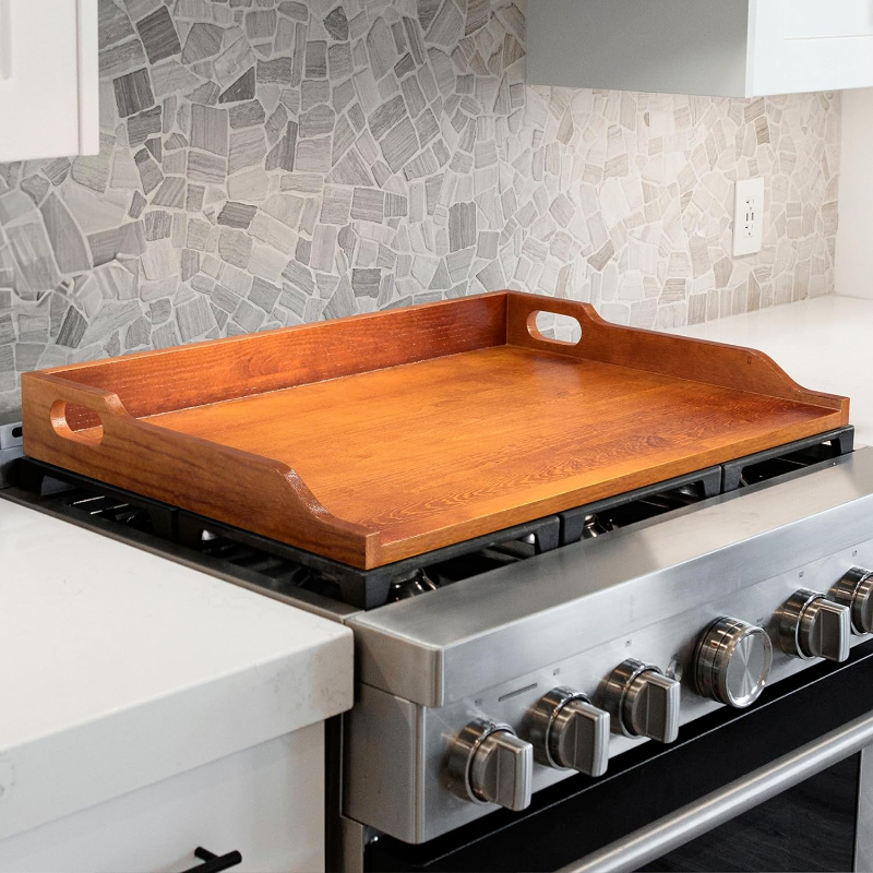 Photo 1 of ® Solid Wood Stove Top Cover Board (30X22 Inches, Solid Pine) Noodle Board Stove
