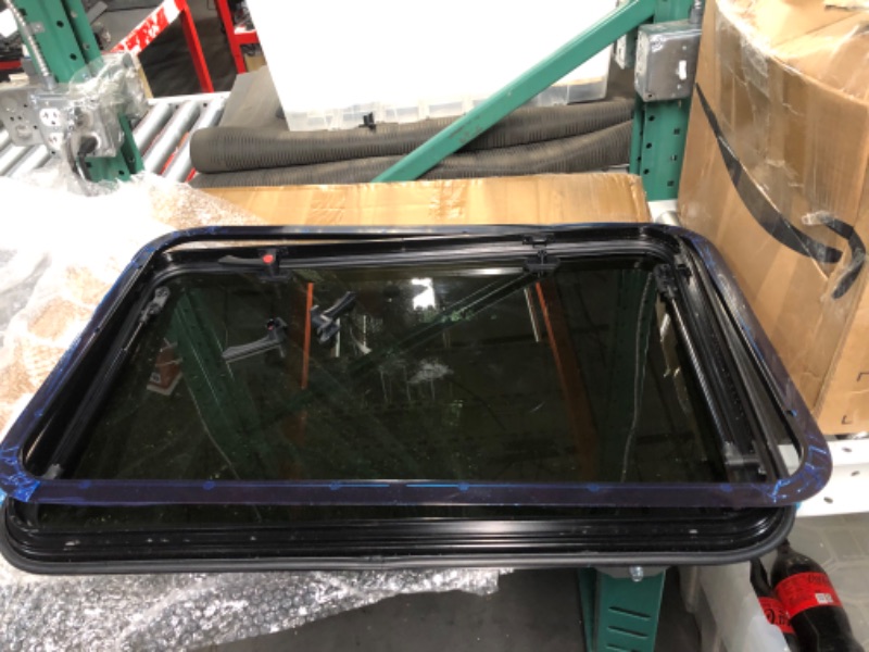 Photo 2 of Ransoto 32" W x 20" H RV Exit Window Screen Rv Replacement Window Compatible With Teardrop Trailers RVs Camper Horse Trailers and Cargo Trailers 