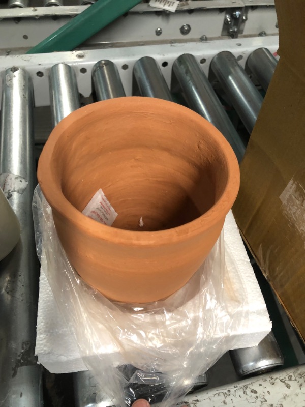 Photo 4 of (READ FULL POST) Creative Co-Op Round Terracotta Planter Pot, Brown