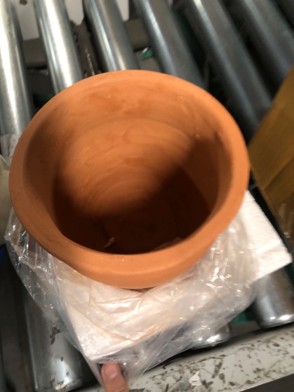 Photo 3 of (READ FULL POST) Creative Co-Op Round Terracotta Planter Pot, Brown