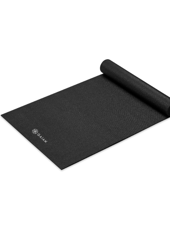 Photo 1 of  Gaiam Yoga Mat - Premium 5mm Solid Thick Non Slip Exercise & Fitness Mat for All Types of Yoga, Pilates & Floor Workouts (68" x 24" x 5mm)