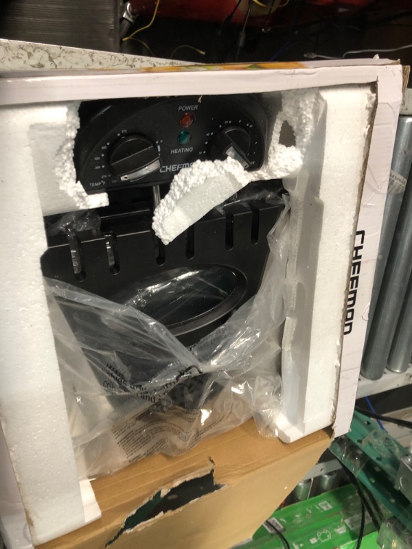 Photo 1 of Chefman 4.5 Liter Deep Fryer w/Basket Strainer, XL Jumbo Size, Adjustable Temperature & Timer, Perfect for Fried Chicken, Shrimp, French Fries, Chips & More, Removable Oil-Container, Stainless Steel