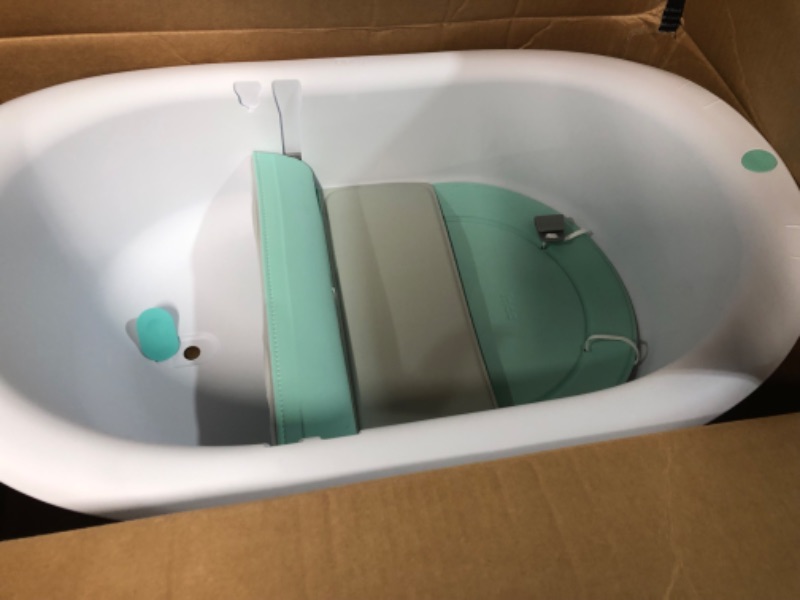 Photo 2 of 4-in-1 Grow-with-Me Bath Tub by Frida Baby Transforms Infant Bathtub to Toddler Bath Seat with Backrest for Assisted Sitting in Tub