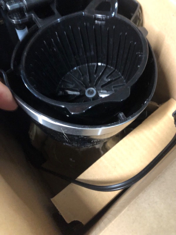 Photo 4 of **PARTS ONLY NON-REFUNDABLE**Black+Decker CM1160B 12-Cup Programmable Coffee Maker, Black/Stainless Steel