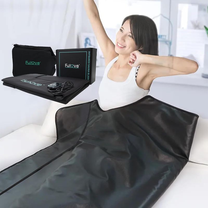 Photo 1 of Fulove Far Infrared Sauna Blanket for Detoxification Personal Sauna Portable Near Zero EMF Durable Waterproof Sauna Therapy for Detox