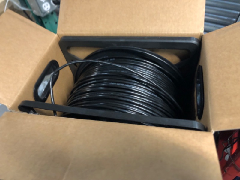 Photo 4 of Bulk Cat5e Cable 1000ft 24AWG Solid 4 Pair Cat5e Ethernet Cable, Unshielded Twisted Pair UTP 350MHz Internet Cable, Pull Box - Black 1000 ft Black