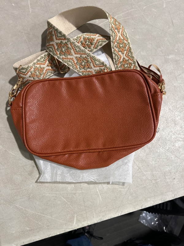 Photo 1 of FAYBA Small Crossbody Boho Purse With Tassel (Brown)
