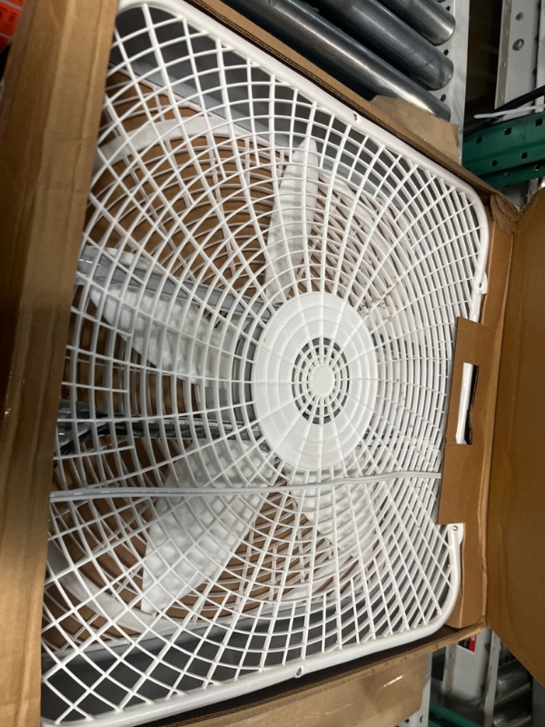 Photo 2 of **FOR PARTS ONLY*NON-FUNCTIONAL*
Lasko 3720 20 Inch 3-Speed Quiet Weather-Shield Performance Box Fan 