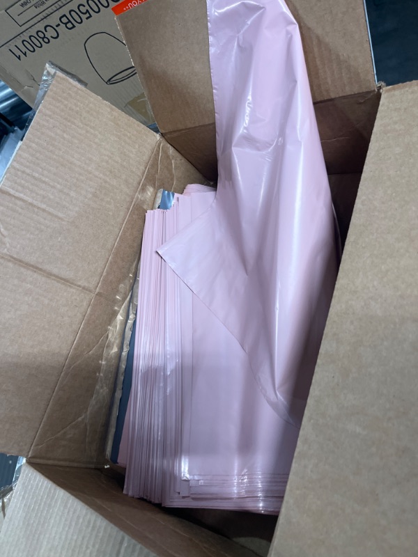 Photo 2 of UCGOU Poly Mailers 12x15.5 Inch Light Pink 100 Pack Medium Shipping Bags 