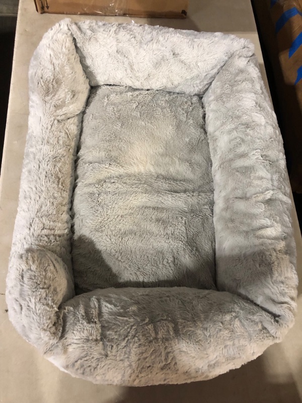 Photo 2 of ***USED - DIRTY***
Best Friends by Sheri Soothe & Snooze Lounge Lux Memory Foam Rectangular Dog Bed, Washable, Grey, Medium 30" x 20" 