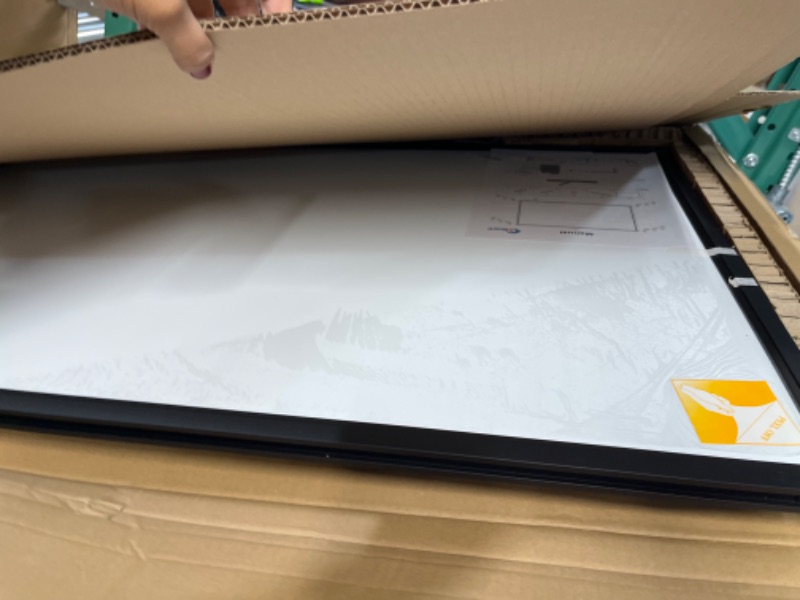 Photo 2 of XBoard Magnetic Whiteboard 36 x 24, White Board/Dry Erase Board with Detachable Marker Tray, Black Aluminium Frame 36" x 24"