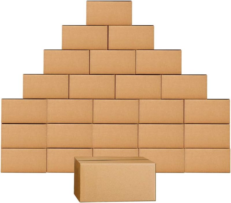 Photo 1 of Edenseelake Shipping Boxes 11 x 6 x 6 Corrugated Cardboard Box, 25 Pack 11"x6"x6" 25 Pack