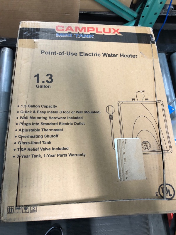 Photo 4 of ***SMALL MARKINGS*** Camplux Electric Water Heater 1.3 Gallon, Hot Water Heater with 43.3'' Cord Plug 1.3Gal