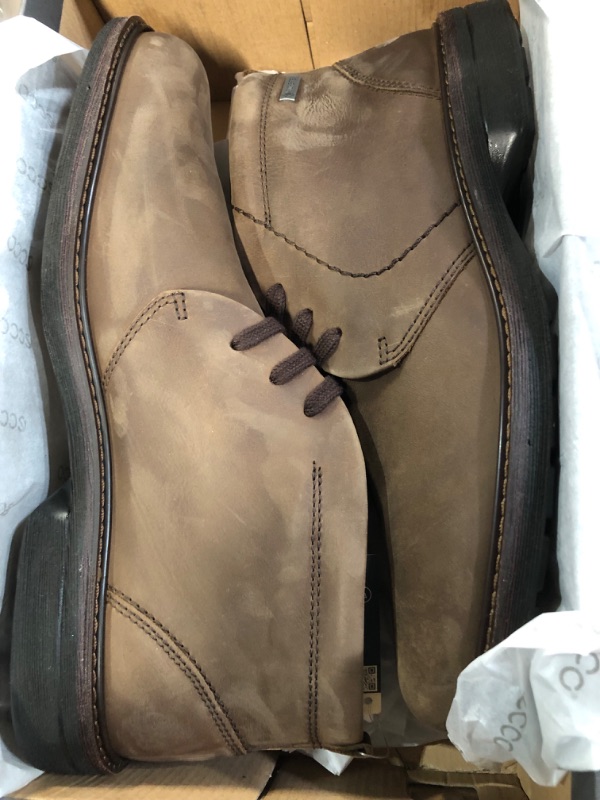 Photo 5 of ***SMALL MARKINGS*** ECCO Men's Turn GTX Lace-Up Boot 10-10.5 Cocoa Brown Oil Nubuck