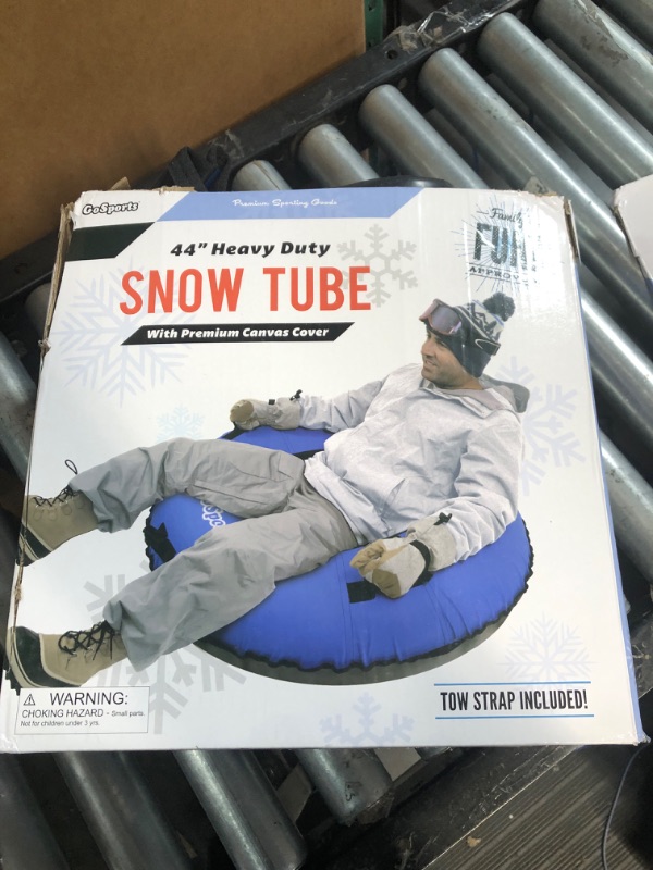 Photo 4 of ***USED***GoSports 44" Heavy Duty Winter Snow Tube with Premium Canvas Cover - Commercial Grade Sled - Choose Your Style Blue 