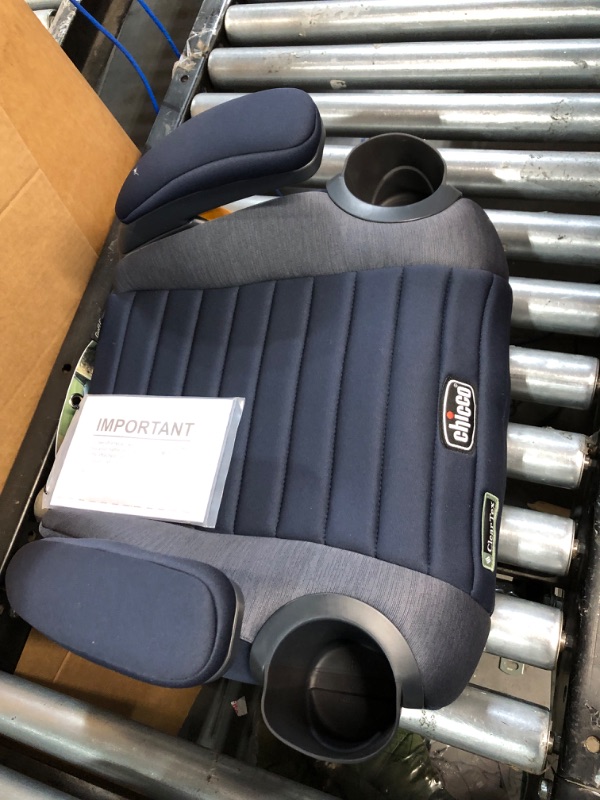 Photo 4 of Chicco GoFit ClearTex Backless Booster Car Seat - Reef | Navy Reef GoFit with ClearTex No Chemicals