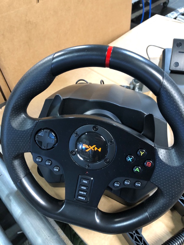 Photo 4 of PXN PC Racing Wheel, V900 Universal Usb Car Sim 270/900 degree Race Steering Wheel with Pedals for Xbox, One,Xbox Series X/S, PS3, PS4, Switch,Android TV V900-1