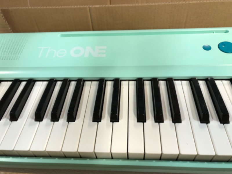 Photo 3 of The ONE Smart Keyboard COLOR 61 Lighted Keys Piano Keyboard, MIDI Electric Piano for Beginners with 256 Tones, 64 Polyphony, Built-in LED Lights and Free Apps (Green)