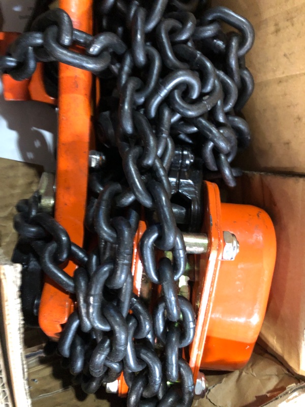 Photo 1 of Amarite Chain Hoist Lever Hoist, 3300 Lbs, 20ft Load, Chain Manual Chain Hoist, Industrial Grade Type Connection for Lifting Hook 3300lbs 20ft