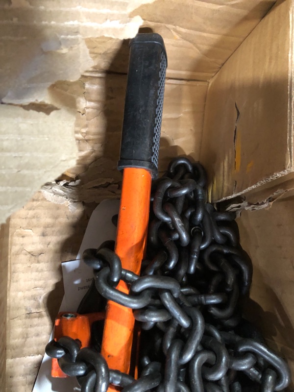Photo 1 of Amarite Chain Hoist Lever Hoist, 3300 Lbs, 20ft Load, Chain Manual Chain Hoist, Industrial Grade Type Connection for Lifting Hook 3300lbs 20ft