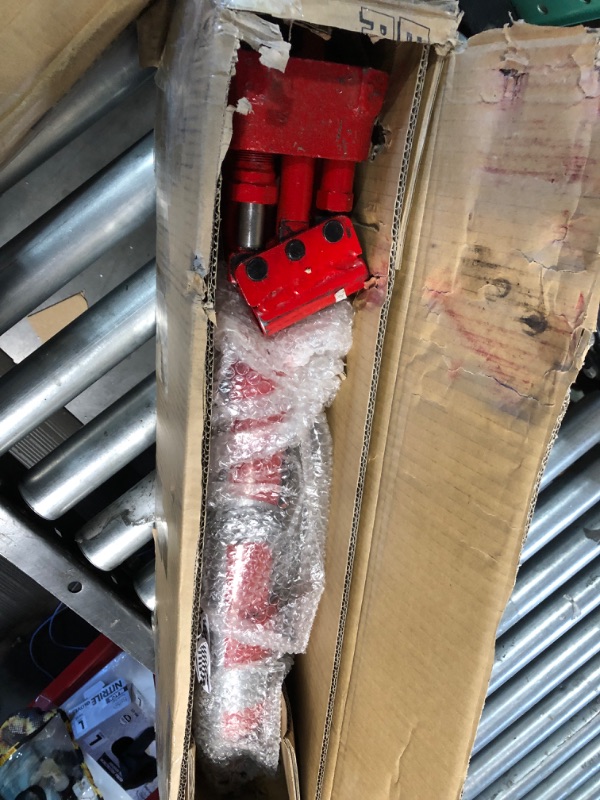 Photo 2 of ***DO NOT KNOW EXTENT OF DAMAGE***BIG RED T30808 Torin Hydraulic Long Ram Jack with Double Piston Pump and Clevis Base (Fits: Garage/Shop Cranes, Engine Hoists, and More): 8 Ton (16,000 lb)