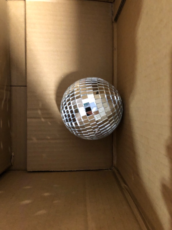 Photo 2 of ***MISSING 2*** pack Large Disco Ball Silver Hanging Disco Balls Reflective Mirror Ball Ornament for Partys 