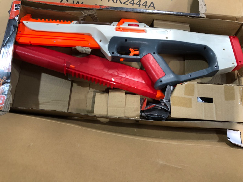 Photo 3 of **NONREFUNDABLE**FOR PARTS OR REPAIR**SEE NOTES**
Nerf Pro Gelfire Ghost Bolt Action Blaster, Removable Boost Barrel, 5000 Gel Rounds, 100 Round Integrated Hopper, Eyewear, Ages 14 & Up