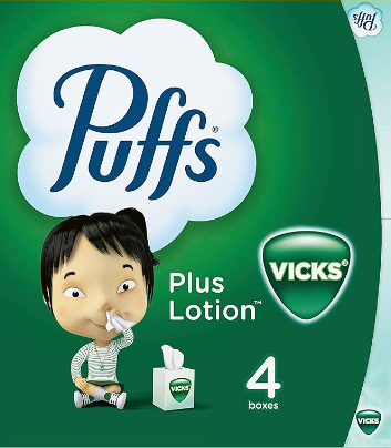 Photo 1 of * boxes damaged *
Puffs Plus Lotion with Vicks Facial Tissues, 2 cubes, 48 Tissues per Box